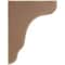 Ekena Millwork 1 3/4"W x 8 1/2"D x 11"H Plymouth Wood Vintage Decor Bracket, Weathered Brown BKTWD02X09X11PLBR - alternate 3